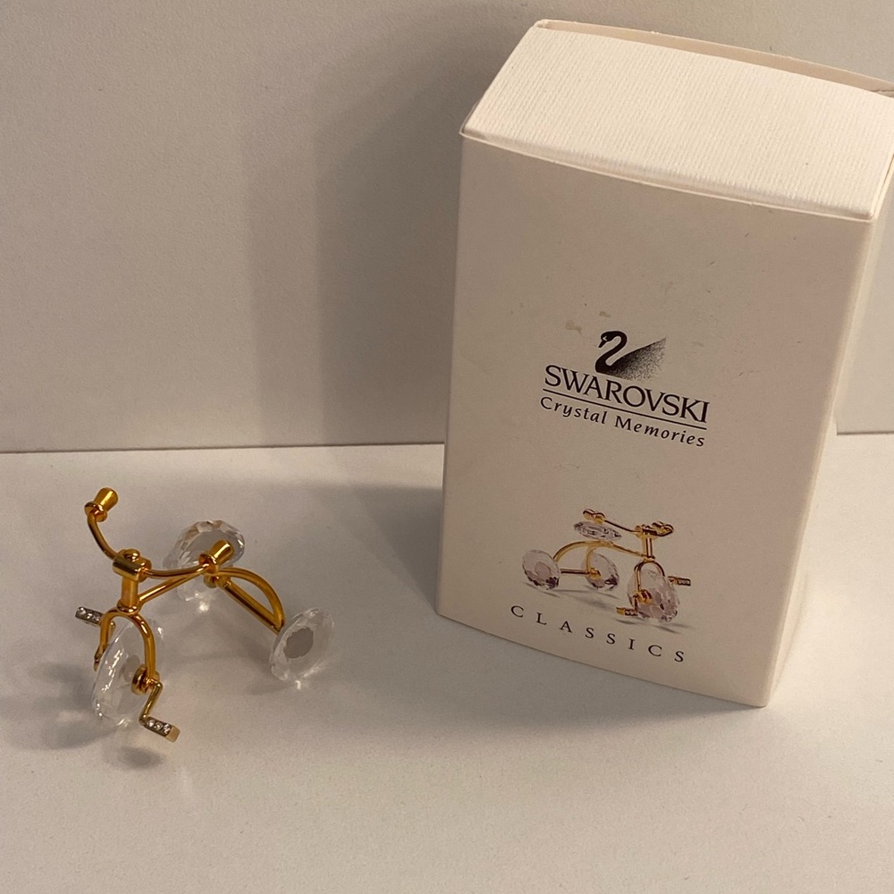 Swarovski Gold and Clear Crystal bike